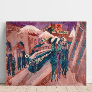 Rue de Leipzig avec tramway électrique - Ernst Ludwig Kirchner