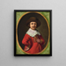 Retrato de un hombre con sombrero - Saack Jacobsz Van Hooren — cuadro enmarcado en la pared