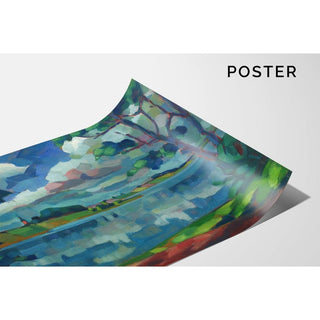 Saadjärv - Église d'Äksi - Konrad Mägi | Reproduction Tableau Décoration murale affiche copie