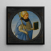 Saint Augustin - Bartolomeo di Giovanni — framed artwork on a wall