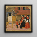 San Bernardino de Siena predicando - Giovanni di Ser Giovanni Lo Scheggia — cuadro enmarcado en la pared