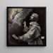 San Francisco recibiendo los estigmas - El Greco Domenikos Theotokopoulos — cuadro enmarcado en la pared