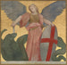 Saint Michael defeating the dragon - Jules Elie Delaunay — artwork view