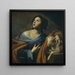 Sainte Agnès - Massimo Stanzione — framed artwork on a wall