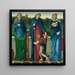 Saint Barbara, Saint Dorothy, and Saint Agnes - Sir Edward Coley Burne-Jones — wall display of the artwork