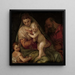 Santa Familia con el Joven San Juan - Taller de Paolo Veronese — cuadro enmarcado en la pared