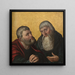 Santos Antonio y Pablo - Anónimo — cuadro enmarcado en la pared