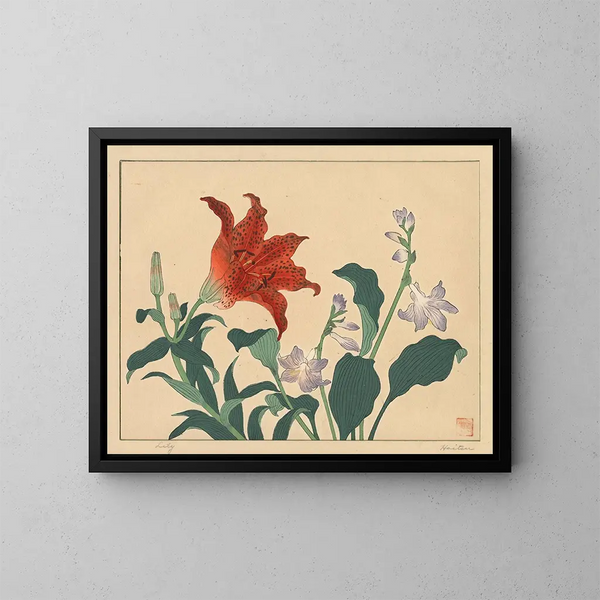 Lys - Sakai Hōitsu — cuadro enmarcado en la pared