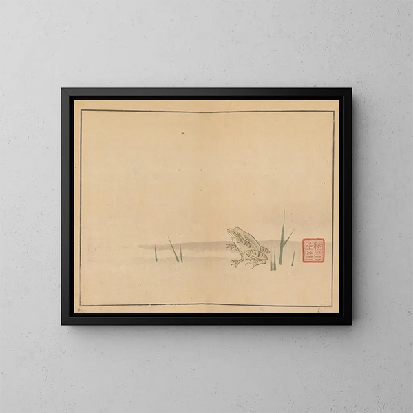 Sakai Hoitsu, pintura de flores y pájaros 06 - Sakai Hōitsu — cuadro enmarcado en la pared