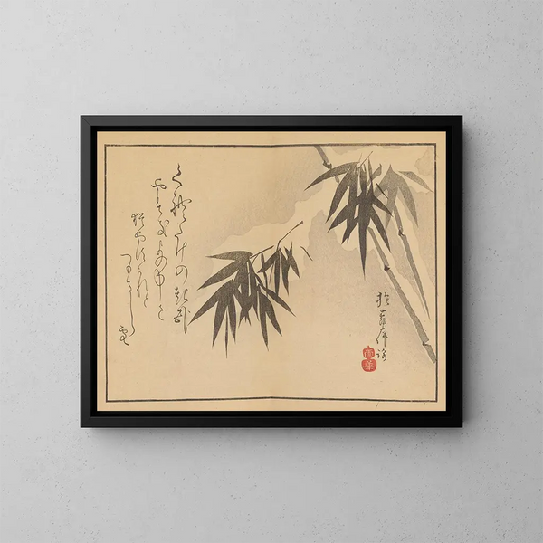 Sakai Hoitsu, pintura 19 - Sakai Hōitsu — cuadro enmarcado en la pared
