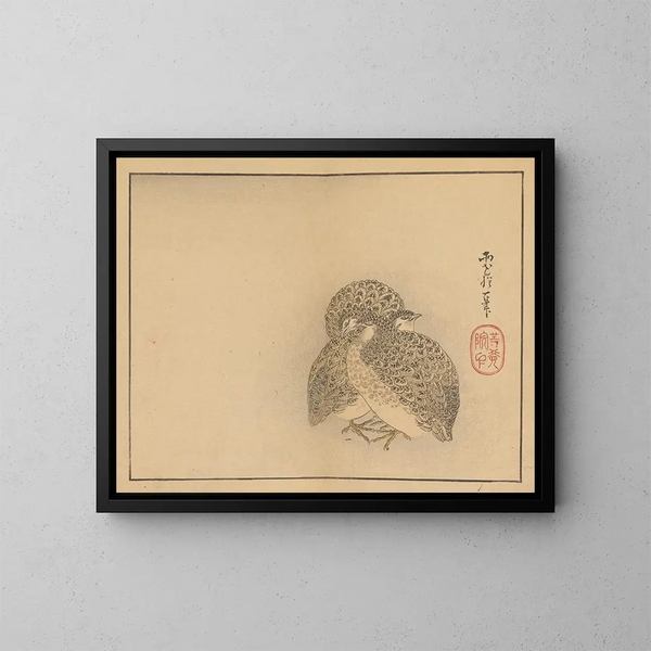 Sakai Hoitsu, pintura 20 - Sakai Hōitsu — cuadro enmarcado en la pared