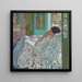 Sala amarilla por la tarde - Frederick Carl Frieseke — cuadro enmarcado en la pared