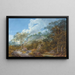 Paisaje arcadien con un obelisco - Salomon Gessner — cuadro enmarcado en la pared