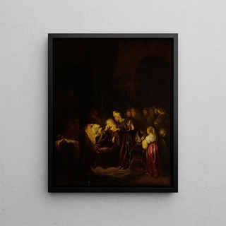 Salomon Koninck - David and Bathsheba mourning their dead son.webp