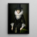 Portrait of Anna Boudaen Courten - Salomon Mesdach — framed artwork on a wall