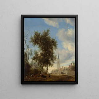 Salomon van Ruysdael - A view of Beverwijk.webp