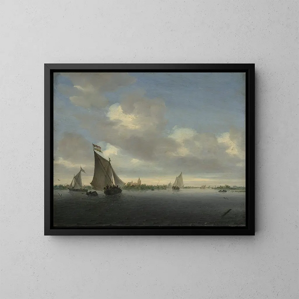 Marino - Salomon van Ruysdael — cuadro enmarcado en la pared