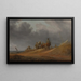 Market by the seaside - Salomon van Ruysdael — framed artwork on a wall