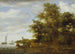 Paisaje fluvial con embarcadero - Salomon van Ruysdael — vista de la obra