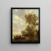 El ferry - Salomon van Ruysdael — cuadro enmarcado en la pared