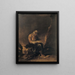 Una bruja - Salvator Rosa — cuadro enmarcado en la pared