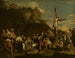 Crucifixión de Policleto - Salvator Rosa — vista de la obra