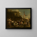 Crucifixión de Policleto - Salvator Rosa — cuadro enmarcado en la pared