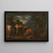 Pythagore emergiendo del infierno - Salvator Rosa — cuadro enmarcado en la pared