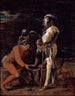 Soldados jugando - Salvator Rosa — vista de la obra