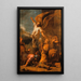 L'Ángel abandonando la casa de Tobías - Salvator Rosa — cuadro enmarcado en la pared