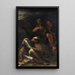 El Sueño de Eneas - Salvator Rosa — cuadro enmarcado en la pared