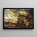 The Discovery of Moses - Salvator Rosa — framed artwork on a wall