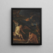 Tobias y el ángel - Salvator Rosa — cuadro enmarcado en la pared