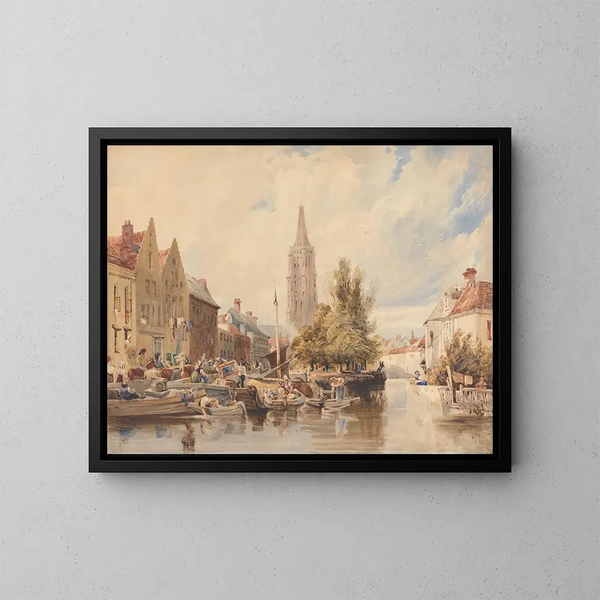 Iglesia de Nuestra Señora de Brujas - Samuel Austin — cuadro enmarcado en la pared