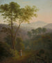 Italian landscape painting with women at a fountain - Samuel Birmann — artwork view
