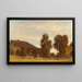 Valley of the sawmill, Pennsylvania - Samuel Colman — framed artwork on a wall