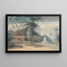 a scene between Galle and Matura about six miles from Galle - Samuel Daniell — framed artwork on a wall