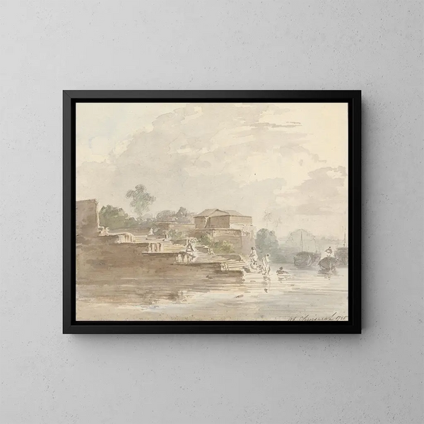 À Chinsurah - Samuel Davis — cuadro enmarcado en la pared