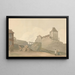 Castillo en Dieppe, Normandía - Samuel Davis — cuadro enmarcado en la pared
