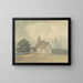 Église avec clocher en bois - Samuel Davis — framed artwork on a wall