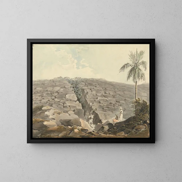 Ranura en una formación de rocas - Samuel Davis — cuadro enmarcado en la pared