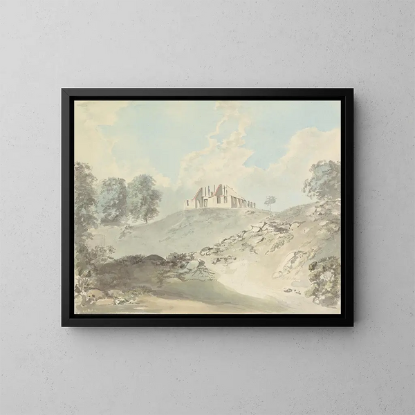 Colgante cerca de Bhagalpur - Samuel Davis — cuadro enmarcado en la pared