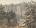 autóctono y jinete cerca de una ruina - Samuel Davis — vista de la obra