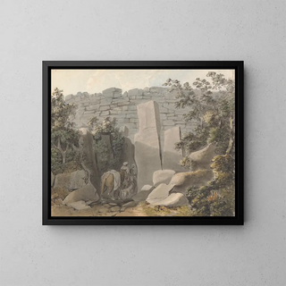 Samuel Davis - Native and Horseman by a Ruin.webp