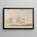 New Government House in Calcutta - Samuel Davis — framed artwork on a wall