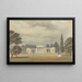 Church Parish Painting, front view and partial right, Ayot St Lawrence, Hertfordshire - Samuel Davis — framed artwork on a wall