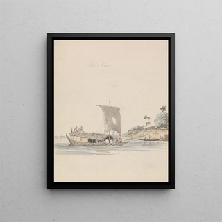 Samuel Davis - River View with a Junk near Rajmahal.webp