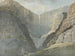 Gorge rocheuse avec une cascade - Samuel Davis — artwork view
