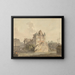 La Fin del puente en ruinas en Rouen - Samuel Davis — cuadro enmarcado en la pared
