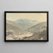 Vista cerca de Tassisudon, Tashicho Dzong en Bután - Samuel Davis — cuadro enmarcado en la pared
